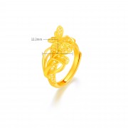 足金花絲蝶戀花浪漫婚慶四件套